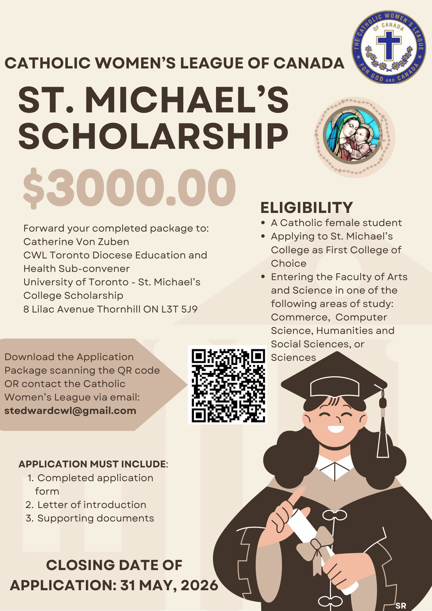 CWL St. Michael's Scholarship 2026